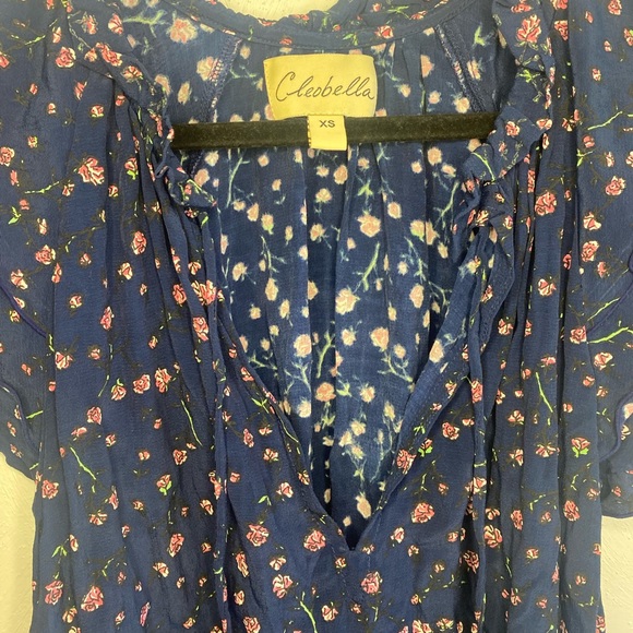 Cleobella Rachel blouse in midnight blue sold out on revolve - Picture 4 of 4